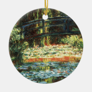 Ornement En Céramique Pont sur l'étang Nénuphar par Claude Monet