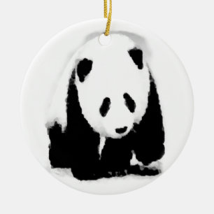 Ornement En Céramique Pop Art Baby Panda