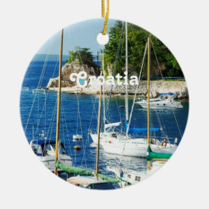 Ornement En Céramique Port en Croatie