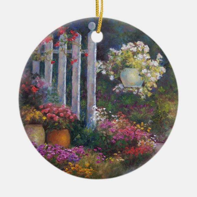 Ornement En Céramique Porte de jardin (Devant)