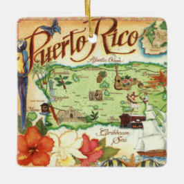 Ornement en céramique Porto Rico