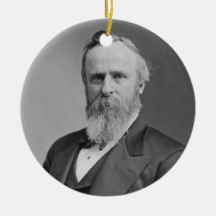 Ornement En Céramique Portrait de Rutherford Birchard Hayes par Mathew