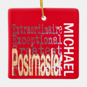 Ornement En Céramique Postmaster Extraordinaire CUSTOM