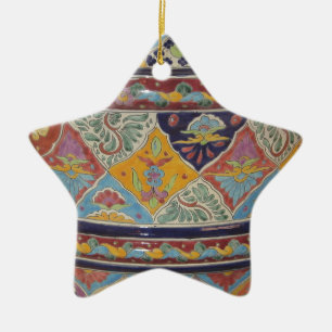 Ornement En Céramique Poterie de style de Talavera de Mexicain