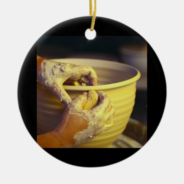 Ornement En Céramique Potter's Hands Créer 1 (Devant)