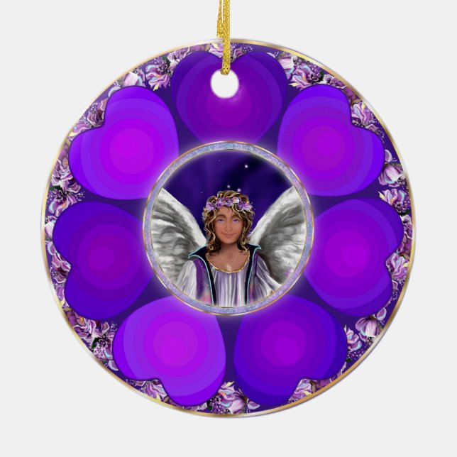 Ornement en céramique pourpre (Dos)