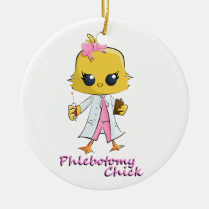 Ornement En Céramique Poussin de Phlebotomy