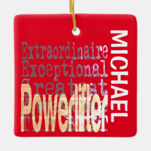Ornement En Céramique Powerlifter Extraordinaire PERSONNALISÉ