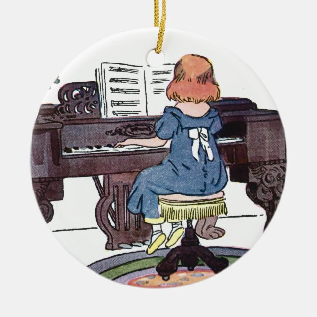 Ornement En Céramique Pratique du piano (Devant)