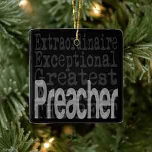 Ornement En Céramique Preacher Extraordinaire