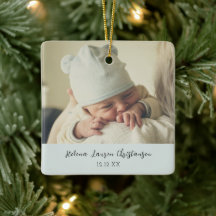 Premier anniversaire de Noël pour bébé simple et é