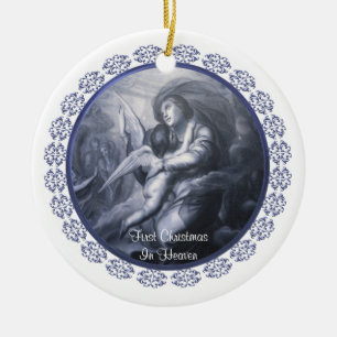 Ornement En Céramique Premier Noël dans l'ornement du Ciel