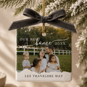 Ornement En Céramique Premier Noël dans notre nouvelle maison Souvenir