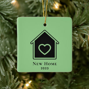 Ornement En Céramique Premier Noël Dans Nouvelle Maison Moderne Minimali