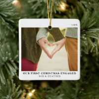 Premier Noël engagé photo Fiançailles minime