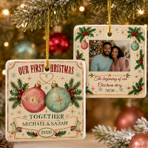 Premier Noël ensemble personnalisé 2026 Photo