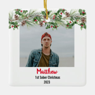 Ornement En Céramique Première Sober Christmas Minimale Photo