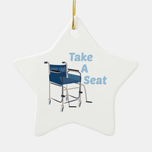 Ornement En Céramique Prenez Seat