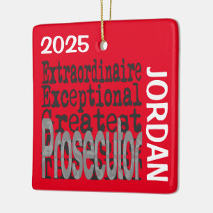 Ornement En Céramique Procureur Extraordinaire PERSONNALISÉ