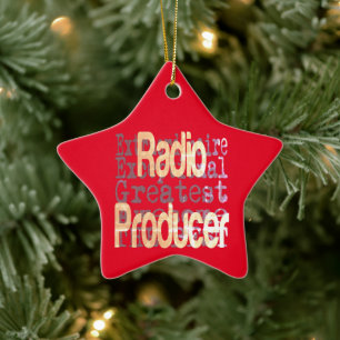Ornement En Céramique Producteur de radio Extraordinaire