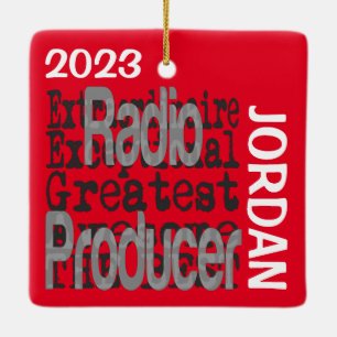 Ornement En Céramique Producteur radio Extraordinaire CUSTOM
