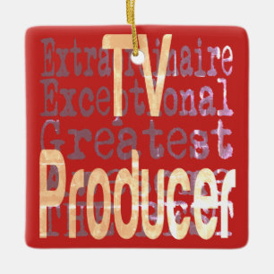 Ornement En Céramique Producteur TV Extraordinaire