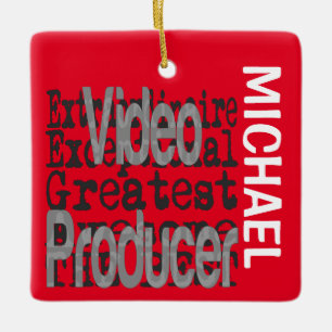 Ornement En Céramique Producteur vidéo Extraordinaire PERSONNALISÉ