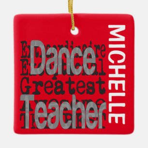 Ornement En Céramique Professeur de danse Extraordinaire CUSTOM