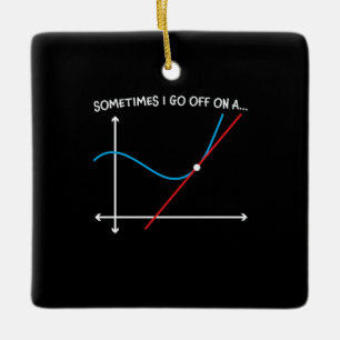 Ornement En Céramique Professeur De Mathématiques Parfois Je Pars