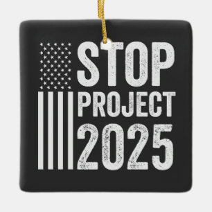 Ornement En Céramique Projet 2025 Trump Amérique républicaine USA