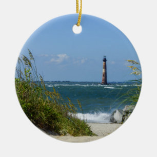 Ornement En Céramique Promenade du phare de Morris Island