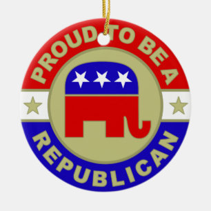 Ornement En Céramique Proud Republican