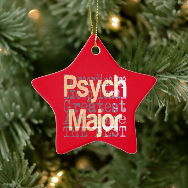 Ornement En Céramique Psych Major Extraordinaire (Arbre)