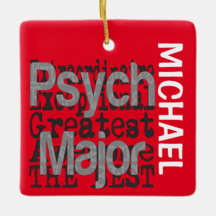 Ornement En Céramique Psych Major Extraordinaire CUSTOM