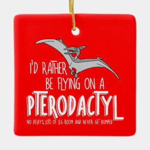 Ornement En Céramique Pterodactyl Dinosaur Airline Ceramic Orname