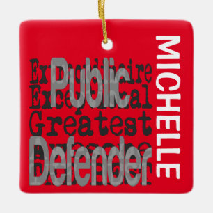 Ornement En Céramique Public Defender Extraordinaire CUSTOM
