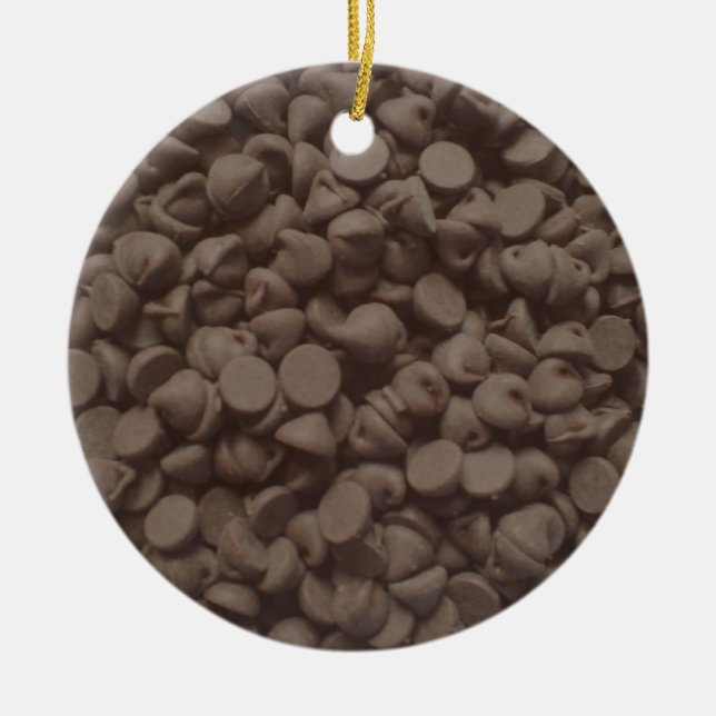 Ornement En Céramique Puce de chocolat (Devant)