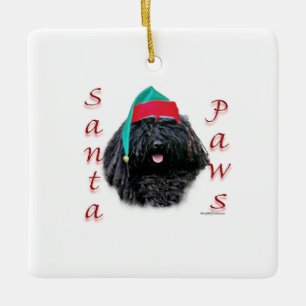 Ornement En Céramique Puli Père Noël Paws