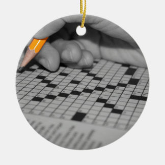Ornement En Céramique Puzzle de mots croisés