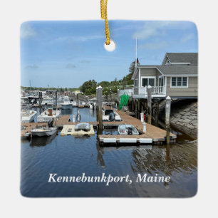 Ornement En Céramique Quais de pêche à Kennebunkport Maine