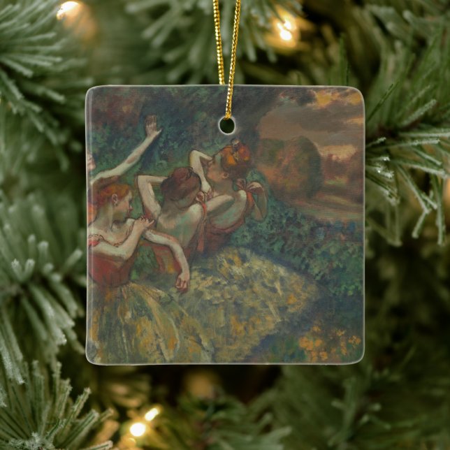 Ornement En Céramique Quatre danseurs d'Edgar Degas, Ballet Fine Art (Arbre)