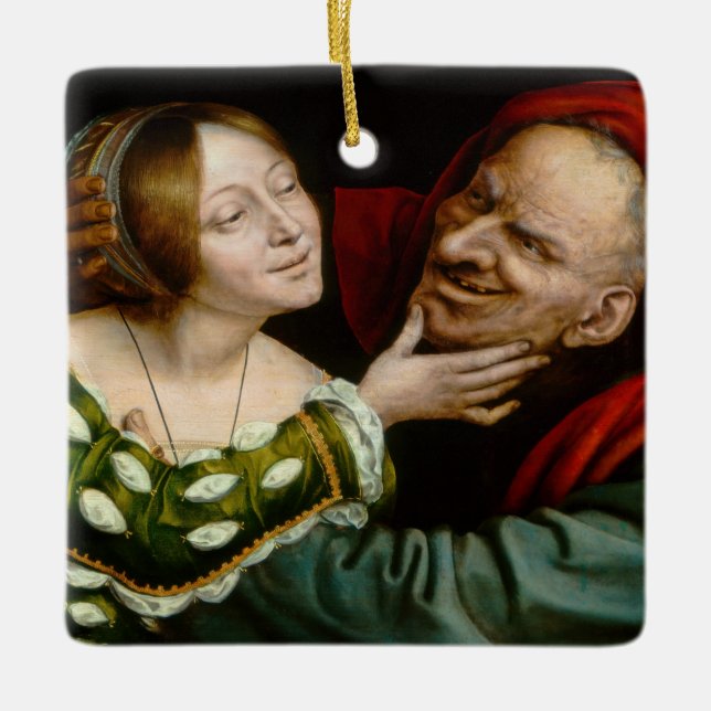 Ornement En Céramique Quentin Matsys - Amateurs jumelés (Devant)