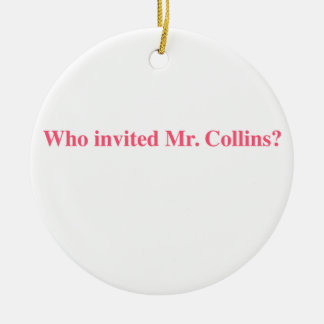 Ornement En Céramique Qui invitent M. collins