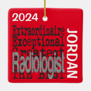Ornement En Céramique Radiologiste Extraordinaire PERSONNALISÉ