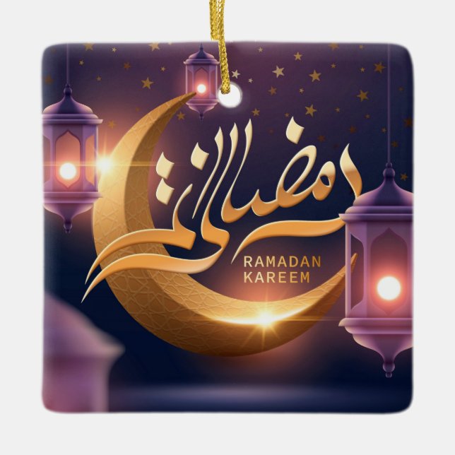 Ornement En Céramique Ramadan Kareem (Devant)