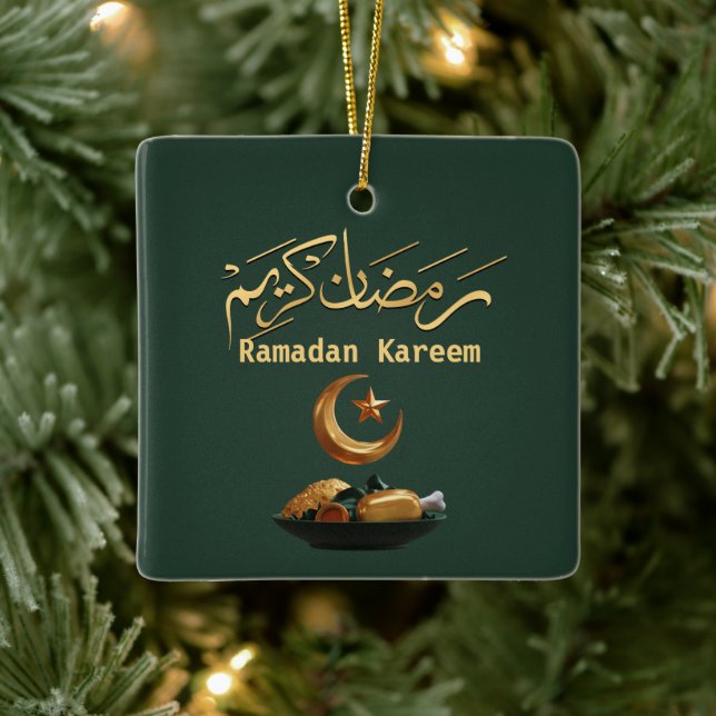 Ornement En Céramique Ramadan Kareem Ramadan Moubarak (Arbre)