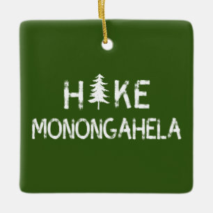 Ornement En Céramique Randonnée Monongahela Arbre de Virginie-Occidental