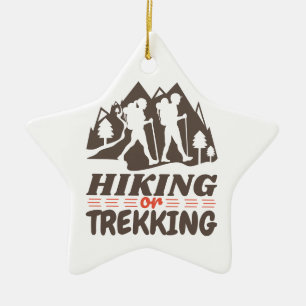 Ornement En Céramique Randonnée ou trekking