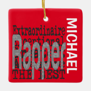 Ornement En Céramique Rapper Extraordinaire PERSONNALISÉ
