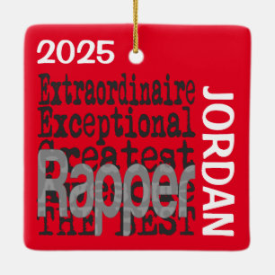 Ornement En Céramique Rapper Extraordinaire PERSONNALISÉ